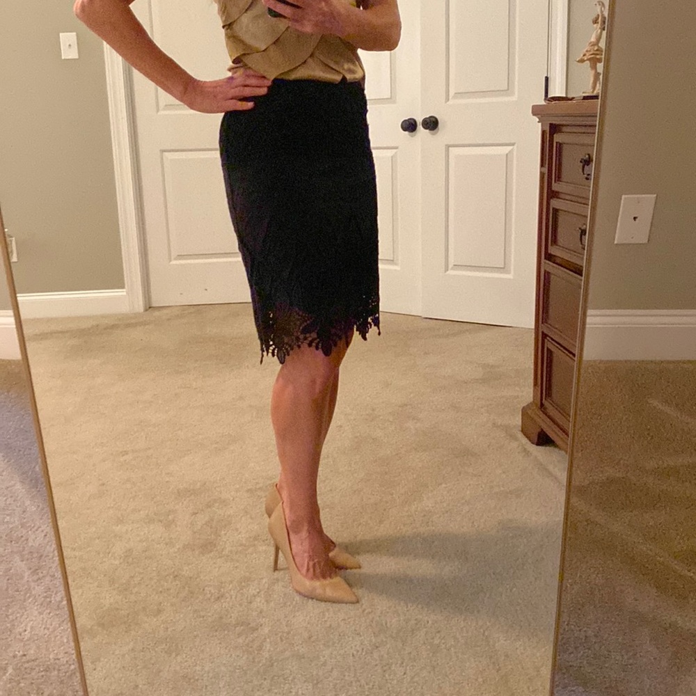 Anthropologie Moulinette Soeurs Skirt Size 6 black